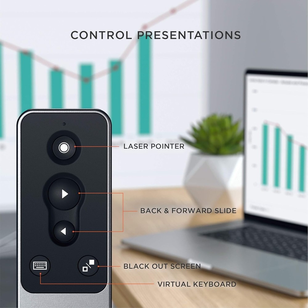SATECHI R1 Remote Control for Bluetooth Presentations - Wireless Presenter