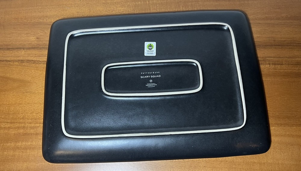 Pottery Barn SCARY SQUAD Large Rectangular Serving Platter 16" w x 12.2”