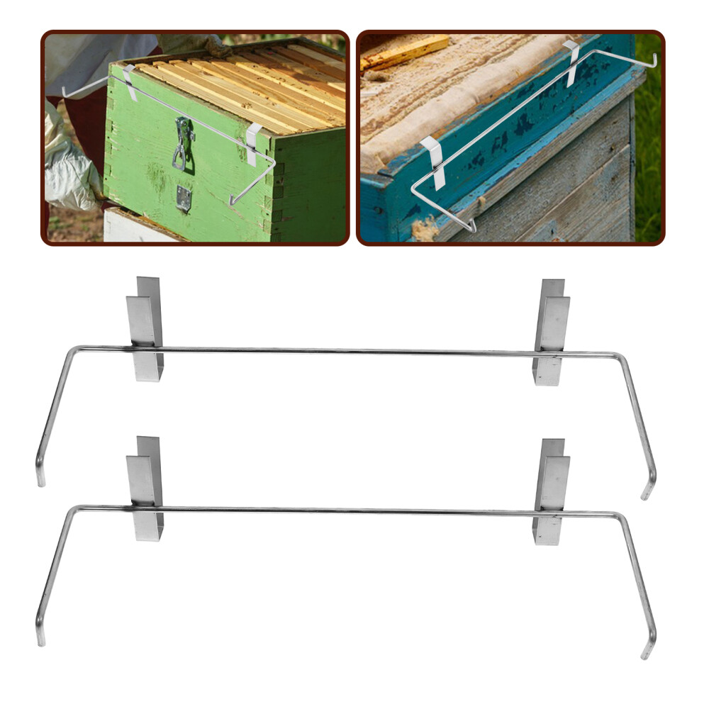 2pcs Beehive Frame Holder Beekeeping Frame Support Bracket Stainless Steel