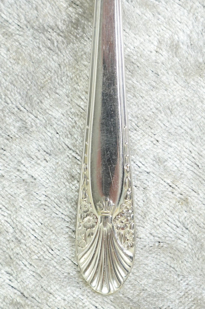 Radiance Pattern Crown Silverplate Flatware I.S. Jelly Server & Cocktail Fork
