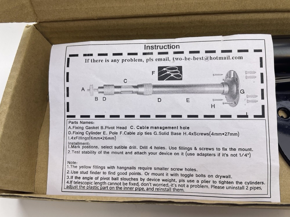 Universal Projector Ceiling Mount