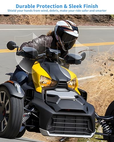 Handguards Protector Wind Deflectors for Can Am Ryker, Plastic Hand Guards