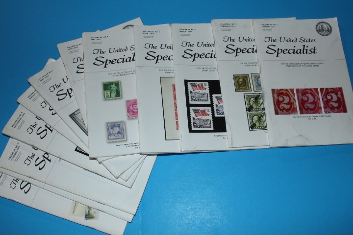 The United States Specialist Journal 2013 Full year BlueLakeStamps Timeless info