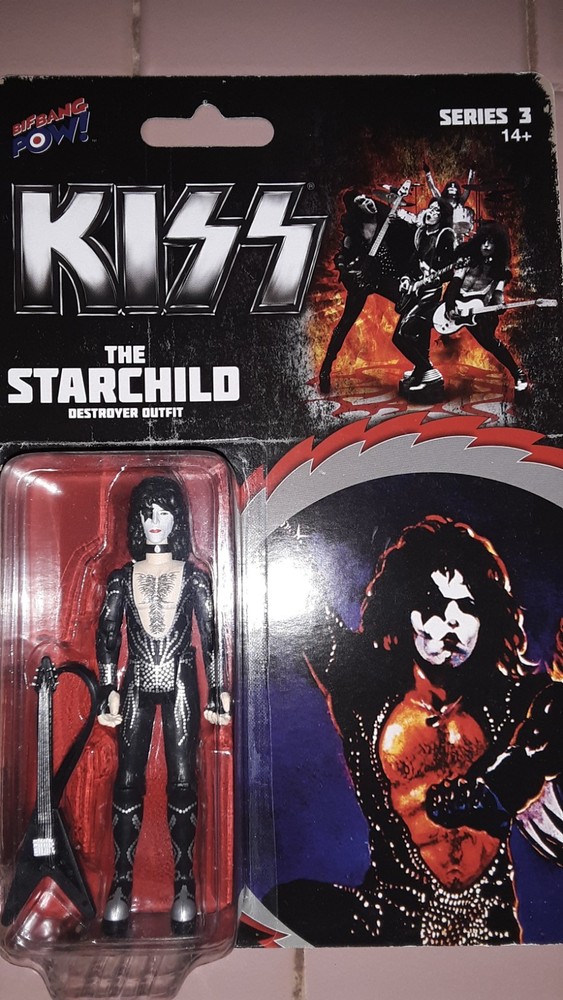 3 Kiss figures from the Destroyer era. Bif Missing Gene Simmons