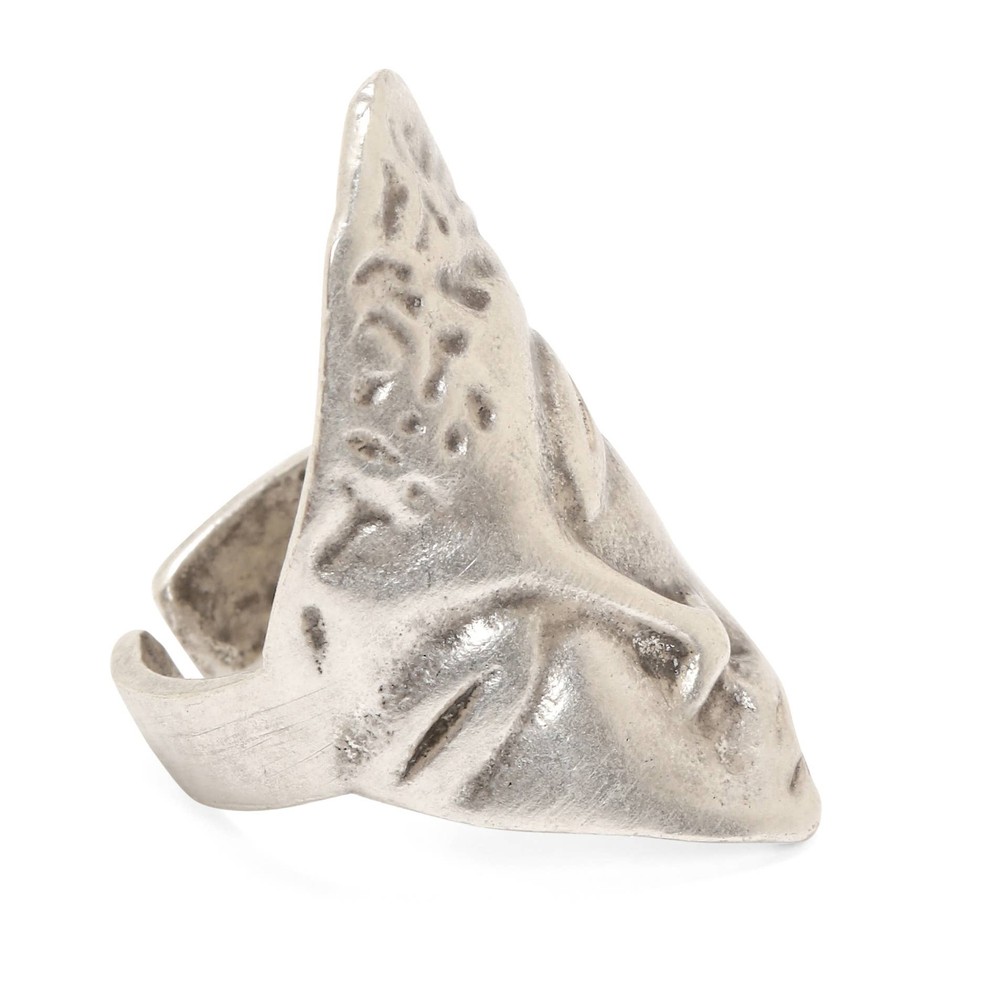 Handmade Face Silver Plated Ring
