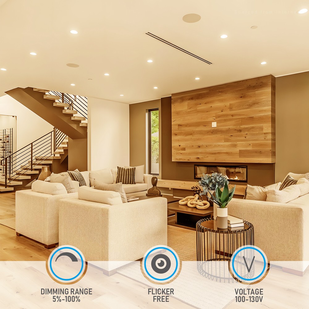 Basic Series 10W 4 Inch LED Recessed Lighting with Junction Box 5%-100% Dimmable