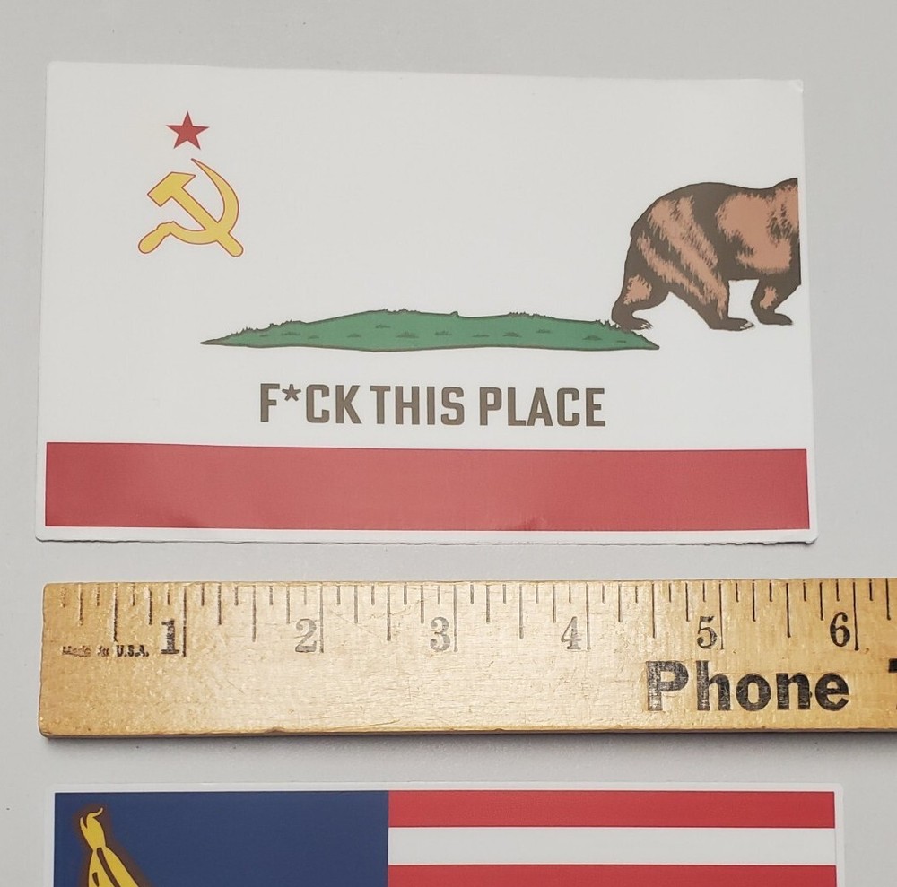 CALIFORNIA FLAG DECALS STICKERS