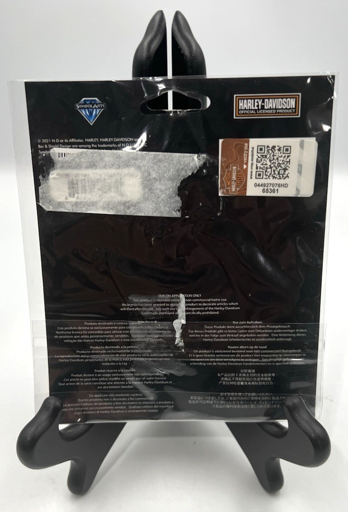 Harley-Davidson Eagle Bar & Shield Patch Gold Up Wings 3.25" NIP