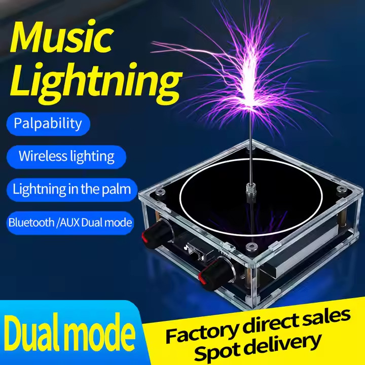 Touchable Tesla Coil Speaker with High-Res Stereo Sound