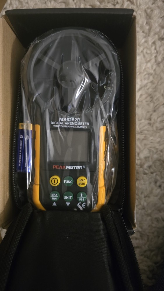 MS6252B Handheld Digital Anemometer Wind Speed Meter Tester New