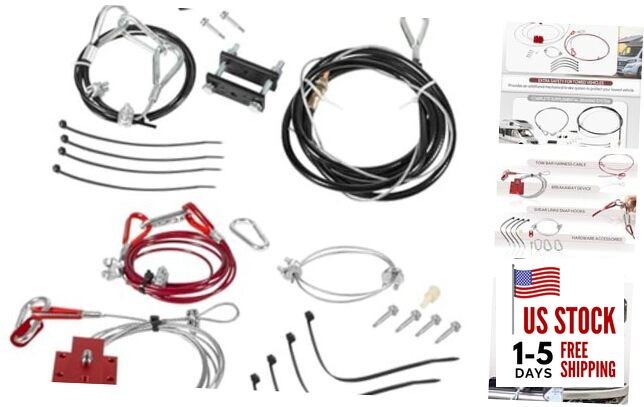 RV Brake System for Flat Towing, Emergency Breakaway Kit & Ready Stop Device