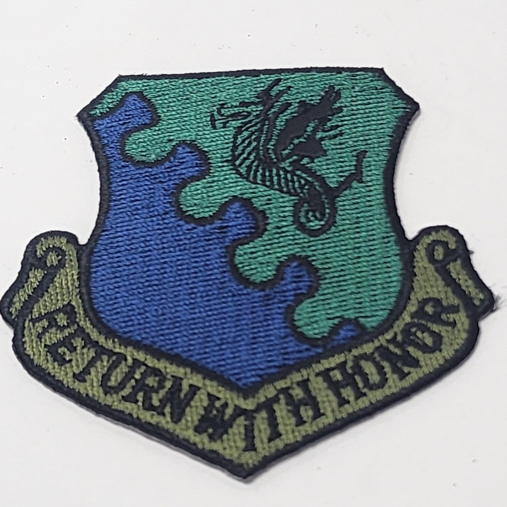 USAF 31st Fighter Wing Return With Honor Dragon Shield Embroidered Patch Badge