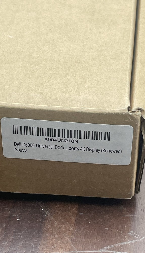 Dell Universal Dock D6000 USB-C Thunderbolt Docking Station NEW