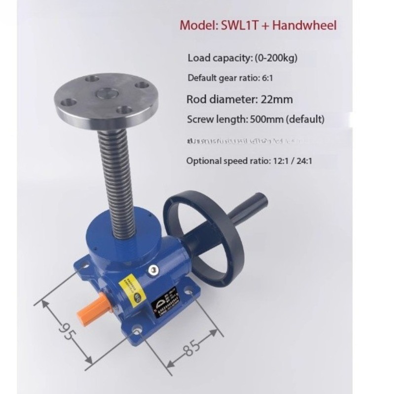Electric Lift Screw Hand Crank Small Screw Conveyor Interlocking Worm Gear