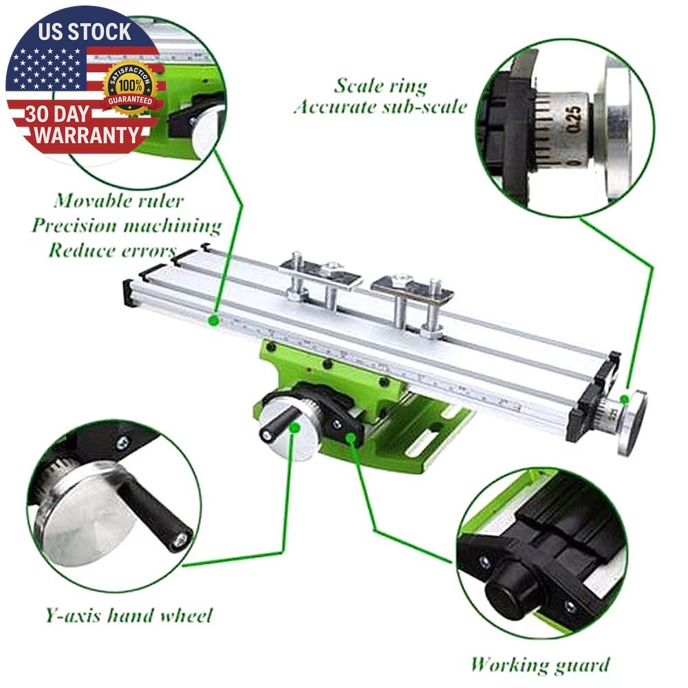 Multifunction Worktable Milling Machine Working Slide Table Vise Fixture Adjustm