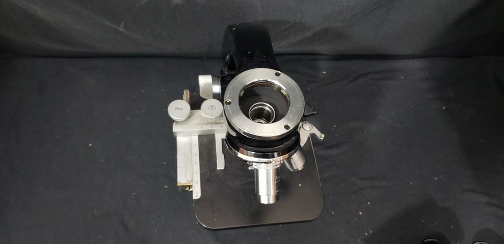 Ernst Leitz Wetzlar Laboratory Microscope Germany W/ Duel bar Teaching Head