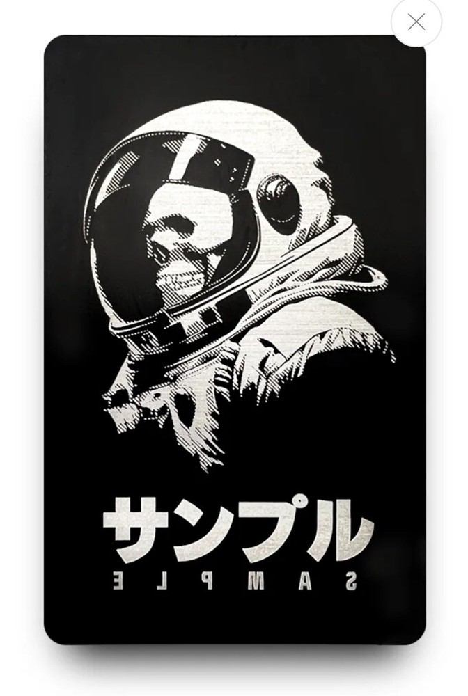 SAMPLE Dan Matsuda Article 296 Patch Metal Hook DEAD ASTRONAUT 3.3” Black