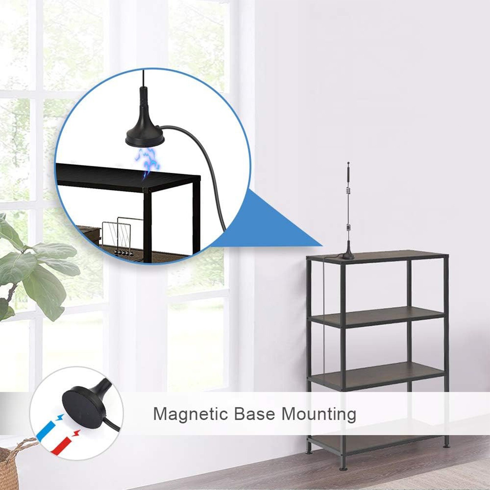 Dual Band RP-SMA Male Antenna for WiFi Router Wireless Security IP Camera 9dBi