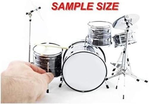 AXE HEAVEN Classic Studio Drum Kit Model Blue Sparkle - 1:4 Scale Model