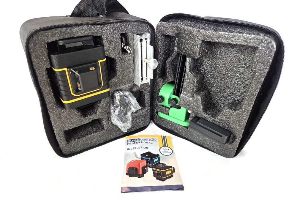 Laser Level, 4D Laser Level 4x360 Self Leveling Tool Construction