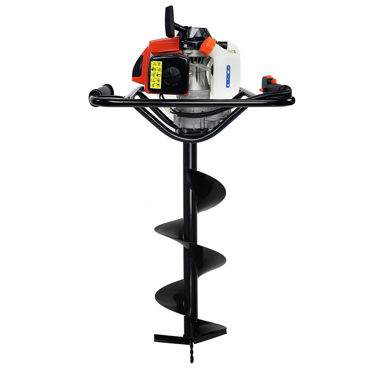 XtremepowerUS 2.5HP Post Hole Digger Gas 2-Stroke 63cc Auger Digging Powerhead