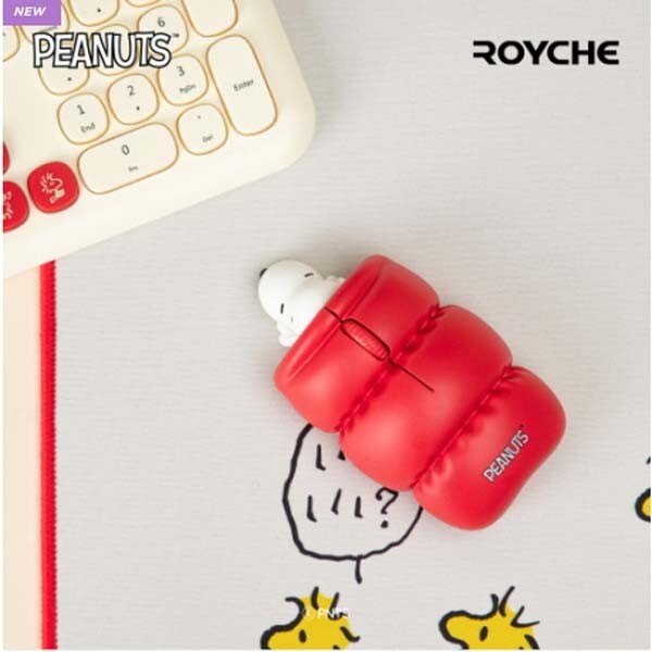 PEANUTS Snoopy Figure Bluetooth + 2.4Ghz Wireless Mouse