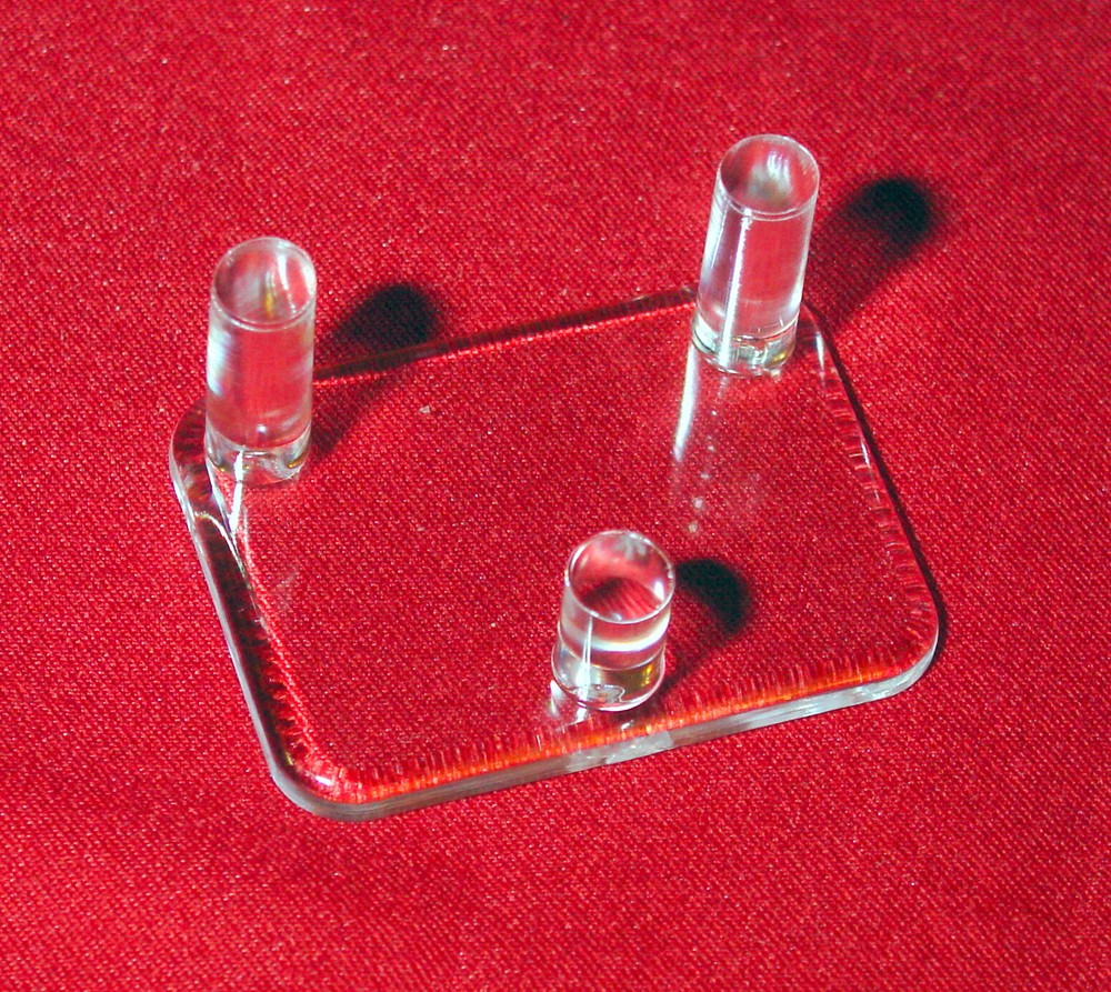 *3 Medium 2-1/2" Three (3) Peg Display Stand For Crystal Clusters
