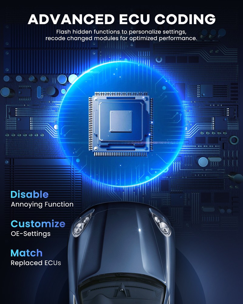 MUCAR VO7 OBD2 Scanner Bidirectional Car Diagnostic Tool All System ECU Coding