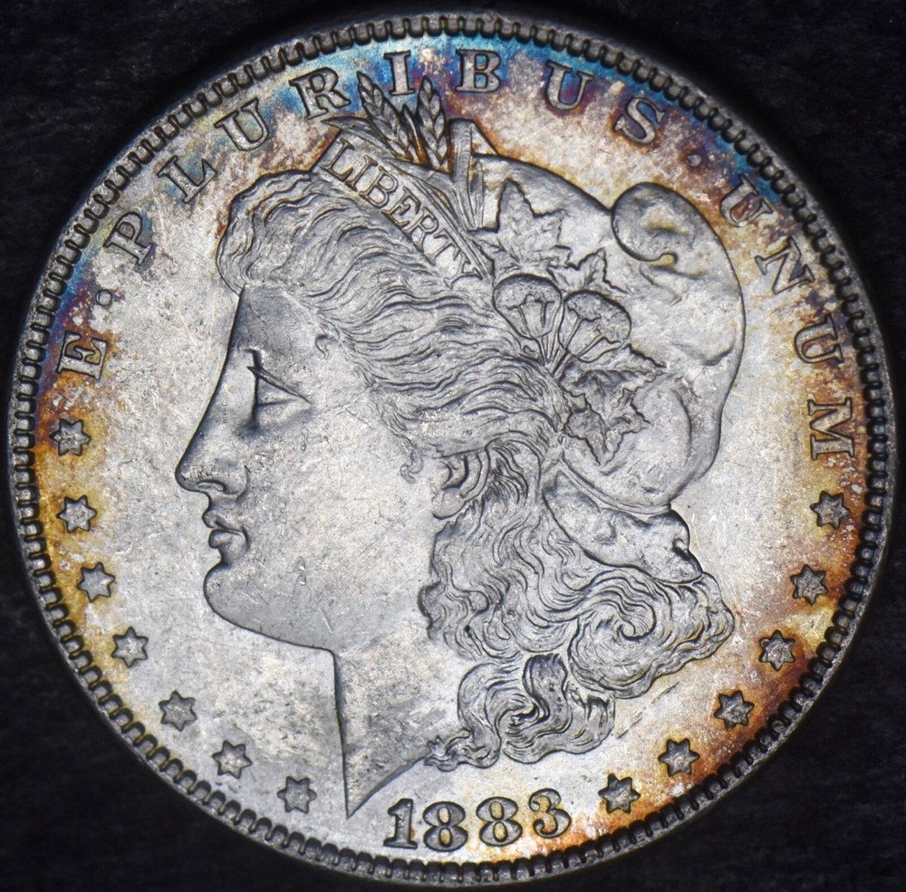 1883 Morgan Silver Dollar Toned - ✪COINGIANTS✪