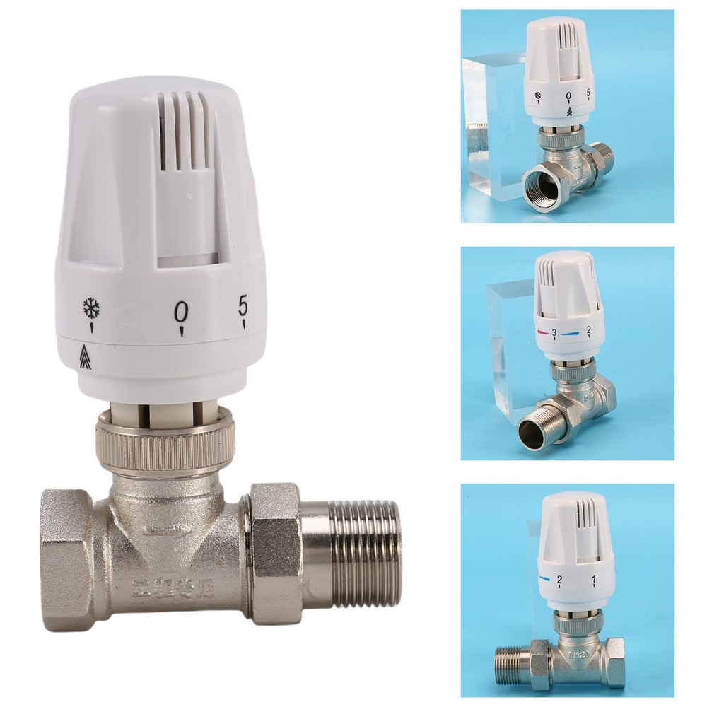 3/4Inch Brass Thermostatic Radiator Straight Type DN20 Automatic3490