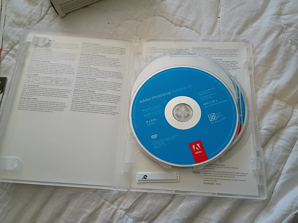 Adobe Photoshop Elements 10 for PC & Mac - Serial Number Included - Used