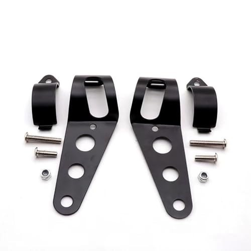 Motorcycle Headlight Bracket,Universal Headlight Ear Brackets, 2pcs Adjustable