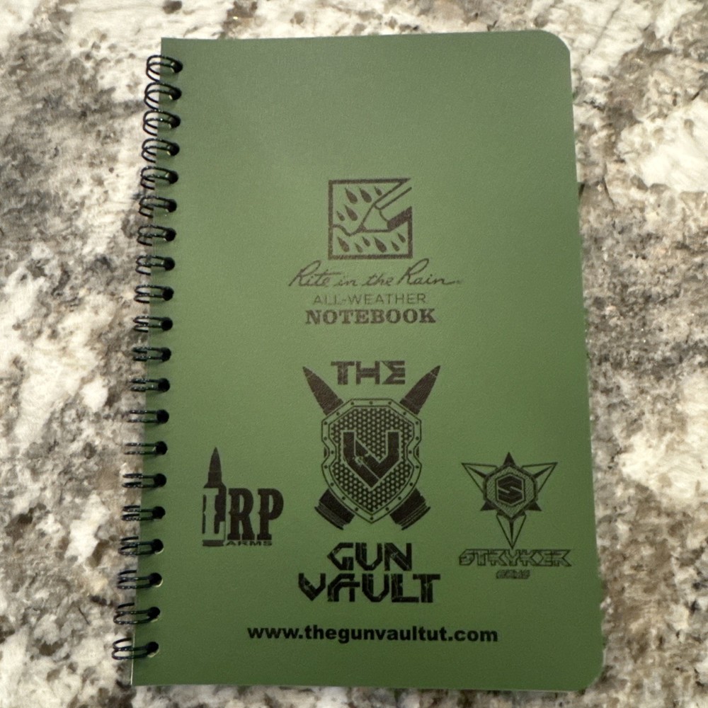 rite in the rain notebook, Green