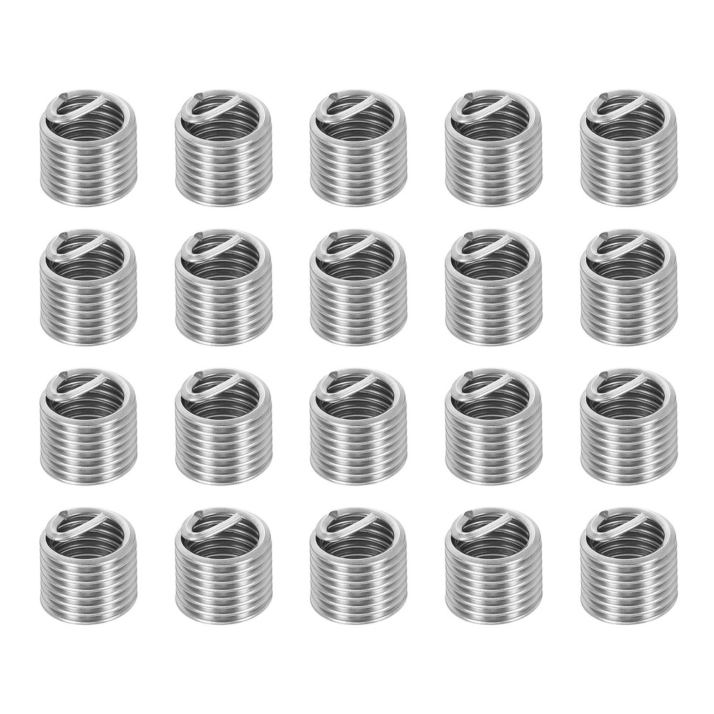 20pcs Wire Thread Inserts M10x1.5 Metric 1.5D 15mm Helical Threaded Sleeve