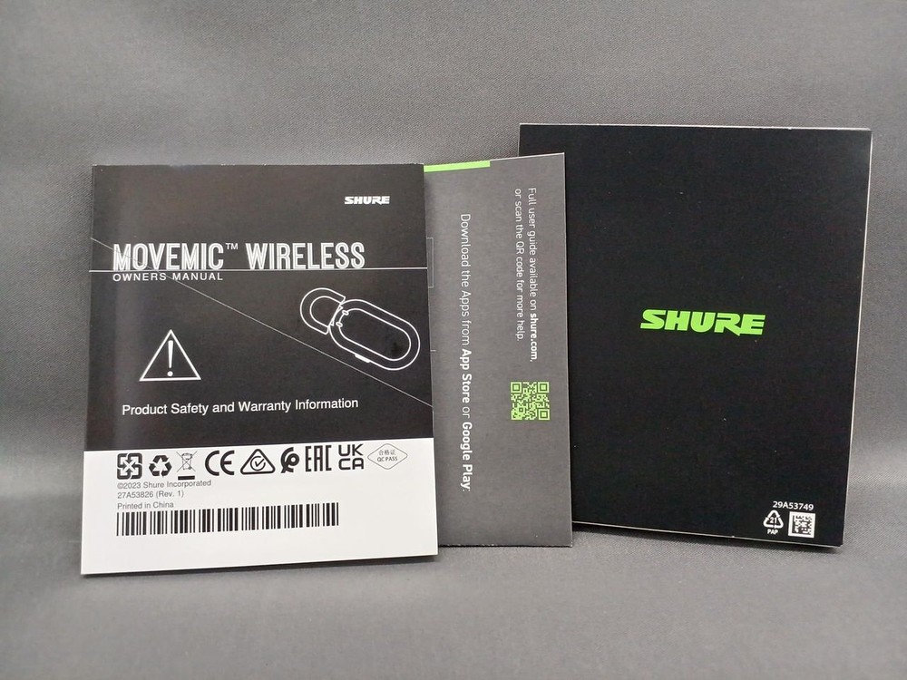 Shure Wireless Microphone MV-ONE-J-Z6 Used
