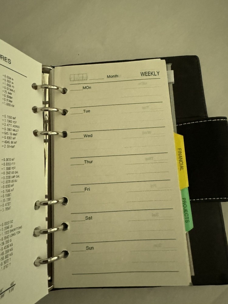 Kate Spade - Vintage Black Diary Organizer