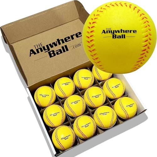 Thin Air Brands The Anywhere Ball Baseball/Softball Foam 12 Pack Bundle