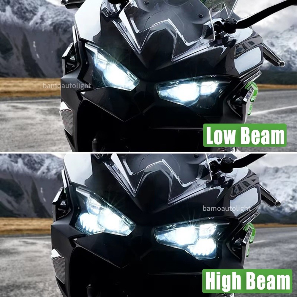 LED Headlight Assembly for KAWASAKI NINJA500/Ninja 500 SE ABS EX500 2024 2025