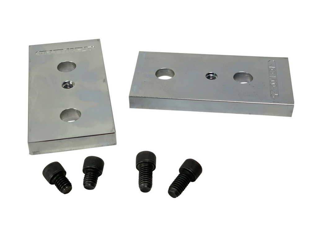 WFO Concepts Leaf Spring Axle Relocation Blocks, 2.5" wide, with bolts