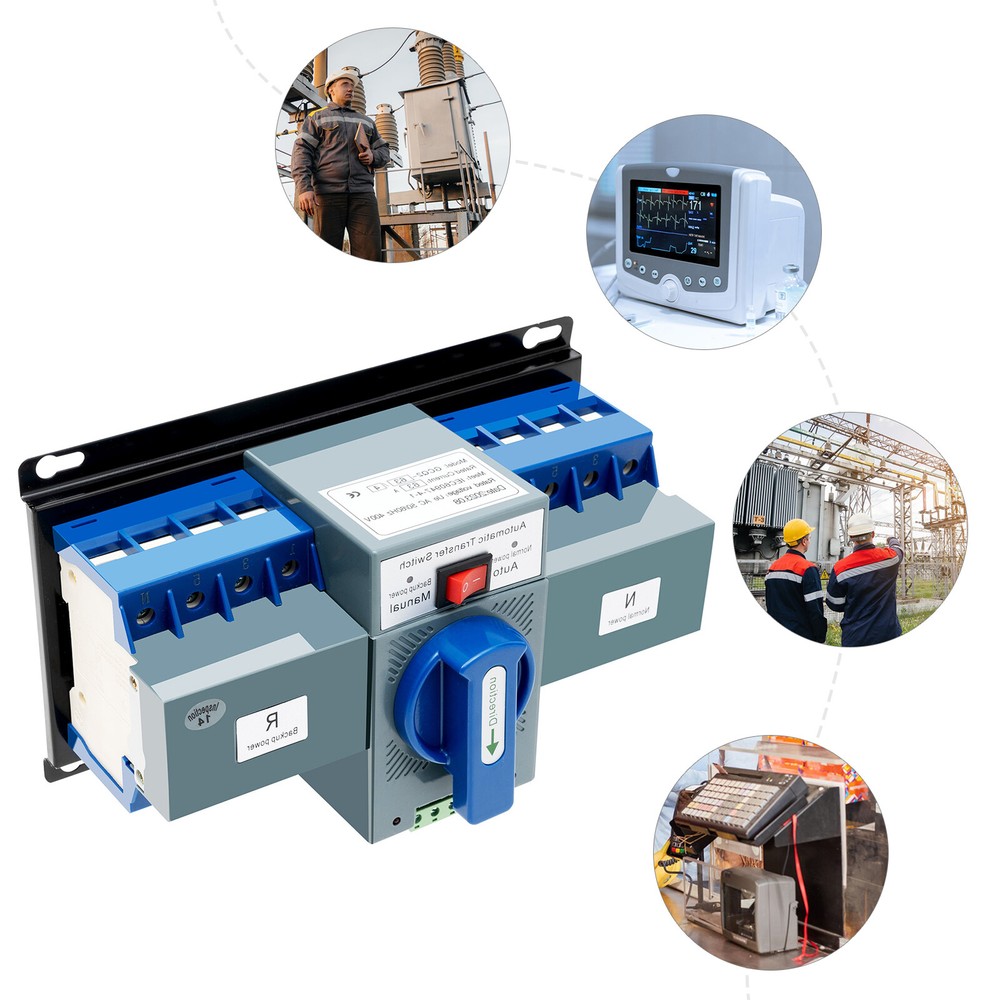 220V/63A 4P Dual-power Automatic Transfer Switch Generator Changeover Switch