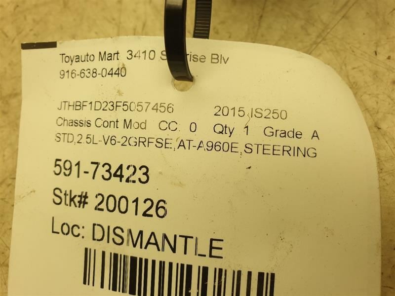 14-15 LEXUS IS250 POWER STEERING CONTROL MODULE ECM ASSEMBLY