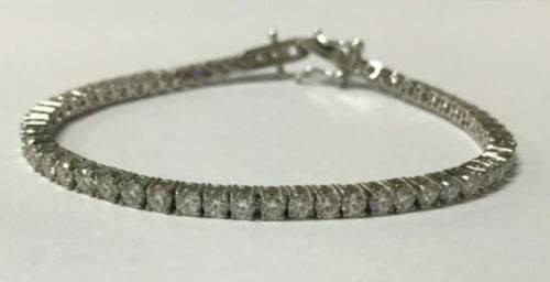 Sterling Silver Semi Mount Bracelet Setting Round RD 3x3mm