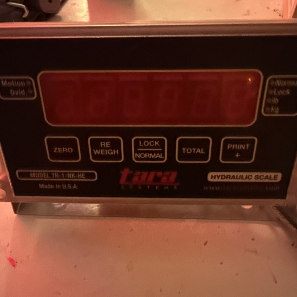 FRONT END LOADER SCALE-HYDRAULIC LOADER SCALE TESTED