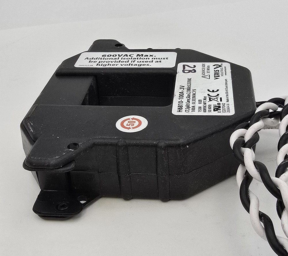 Veris H6810-100A-.3V Split-core Current Transducer Size 2 100A 0.333VAC