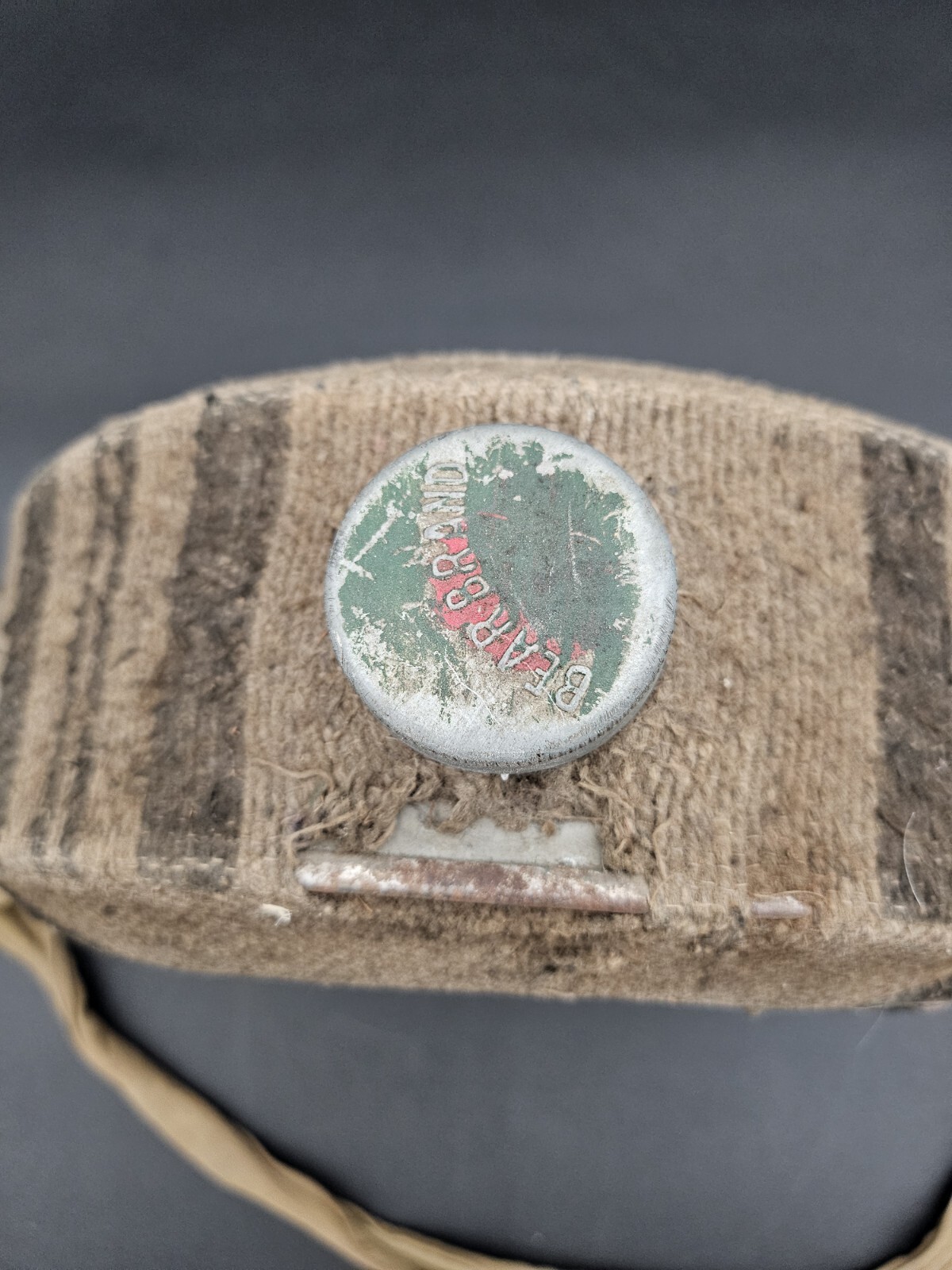Vintage Bear Brand Canteen w/ Cover and Strap