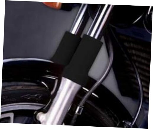 Neoprene Fork Guards - Black with NOJ logo - Black