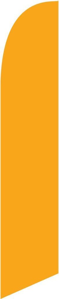 Solid Orange 12ft Feather Banner Swooper Flag - FLAG ONLY