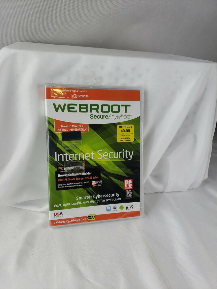 Webroot SecureAnywhere Internet Security [3-Devices]- Mac/Windows