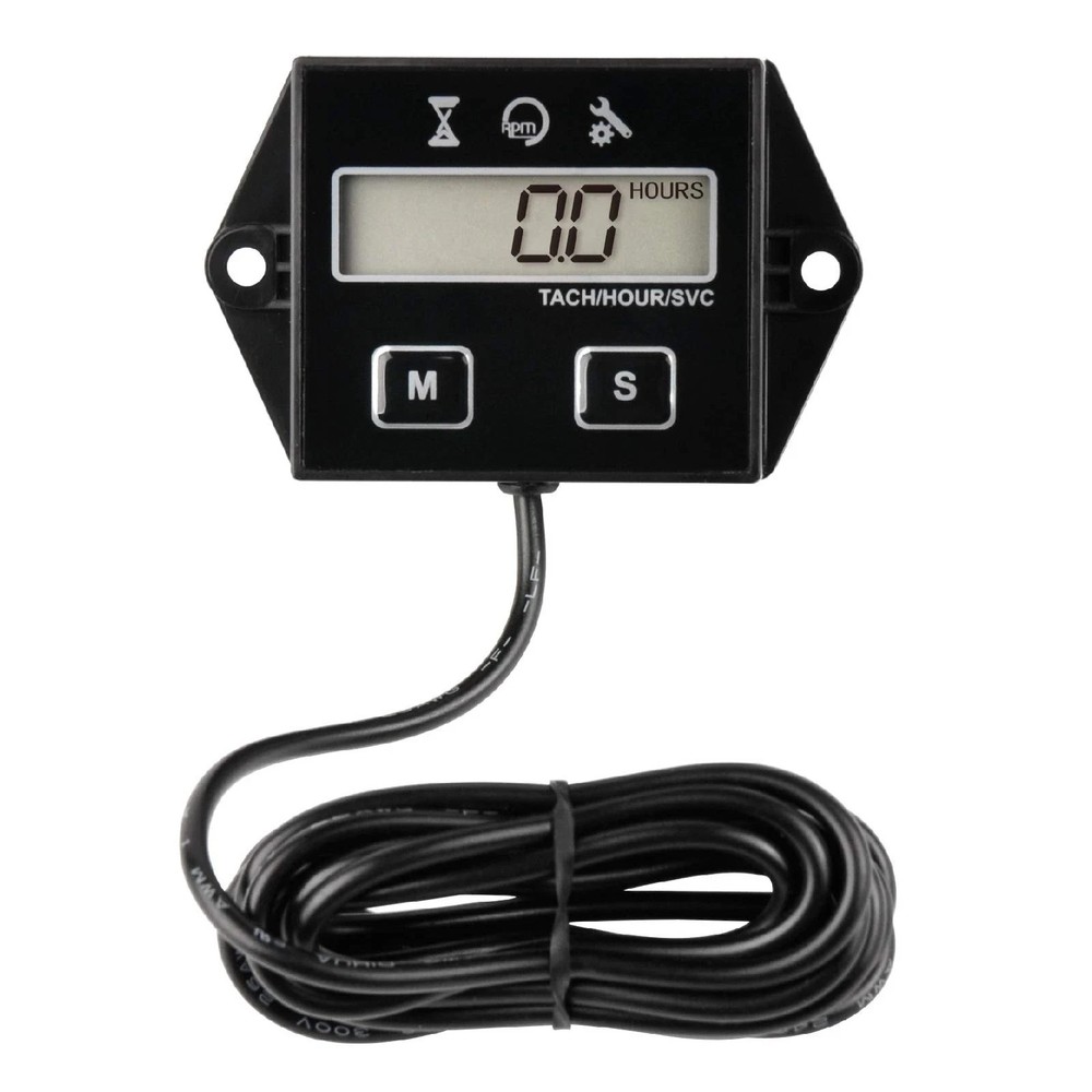 Digital Hour Meter Tachometer, Maintenance Reminder, User Shutdown, Use for Z...