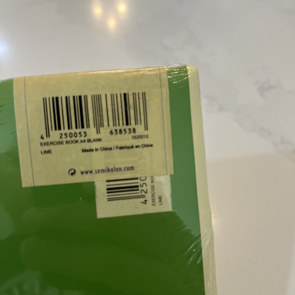 Semikolon Exercise Book A4 48 Sheets Lined And 2 Pockets Lime Green